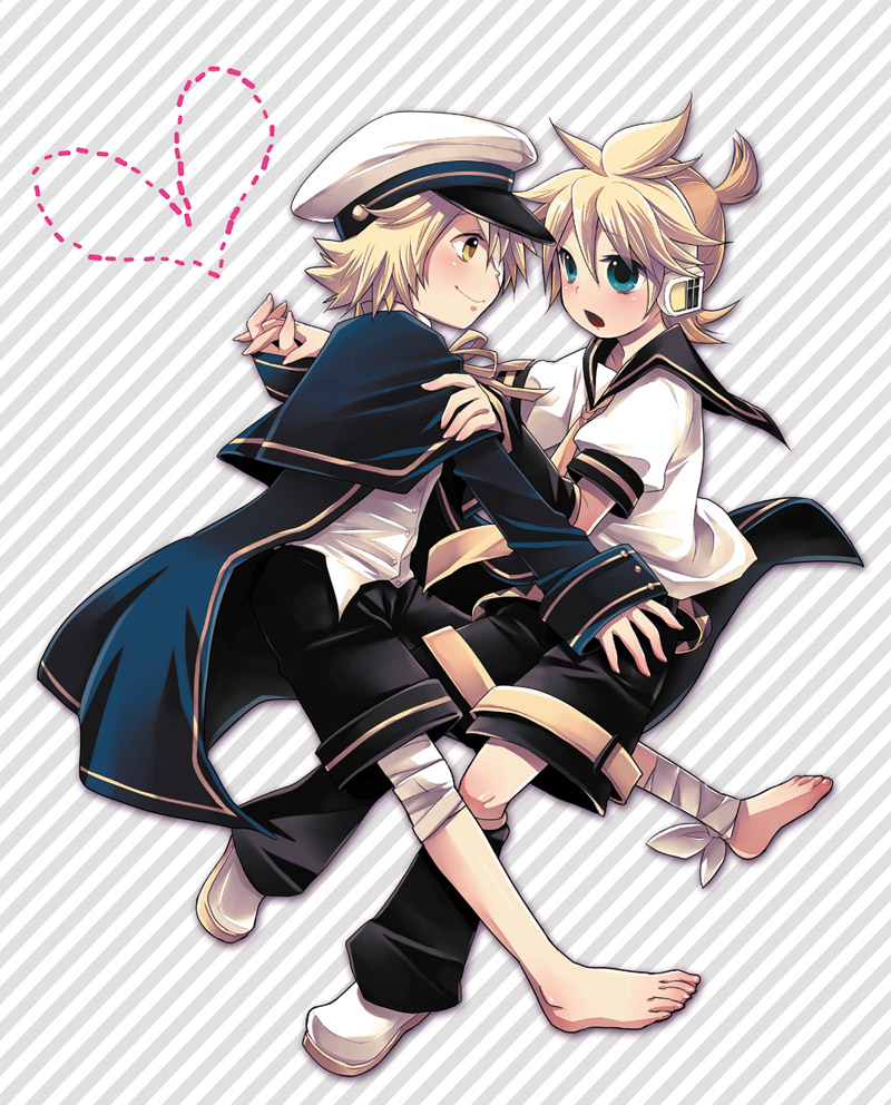 kagamine_len_and_oliver_vocaloid_drawn_by_yomorin 56d192b2addfb342f606bcb55...