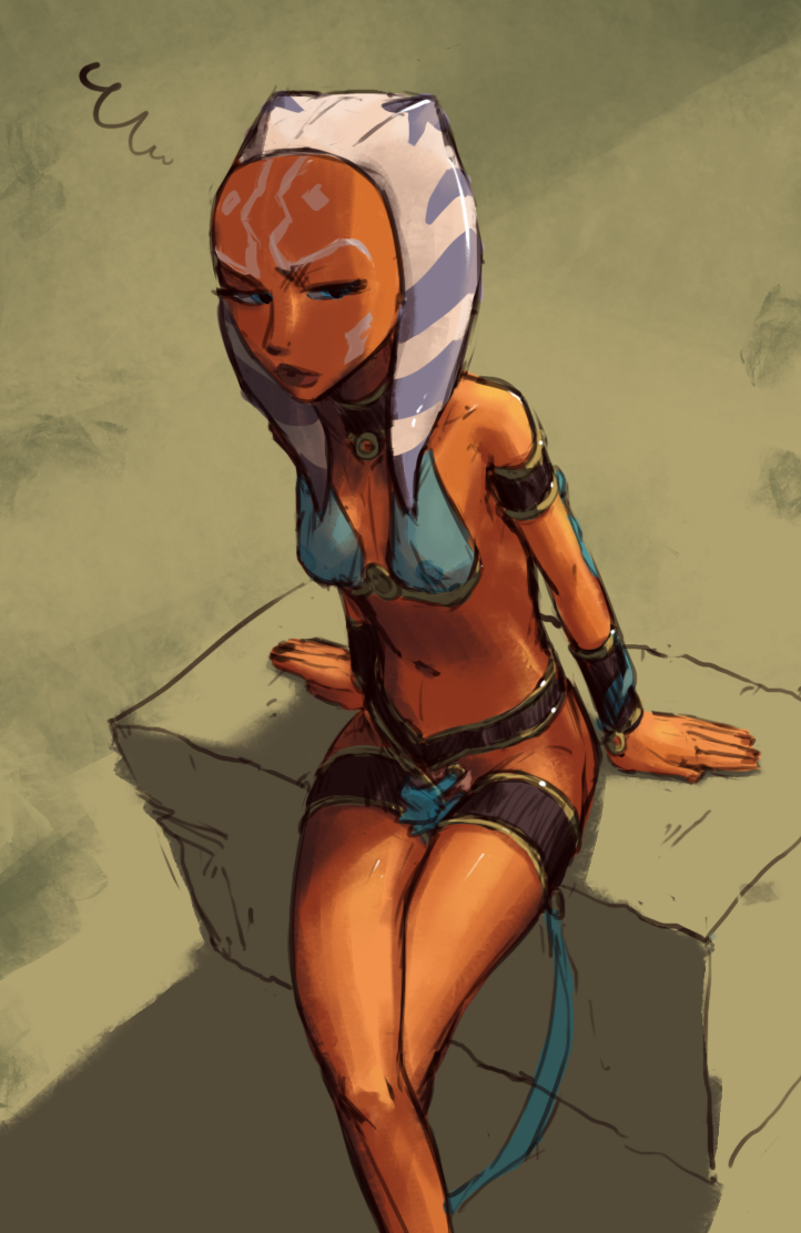 Ahsoka was put in a slave outfit in... 