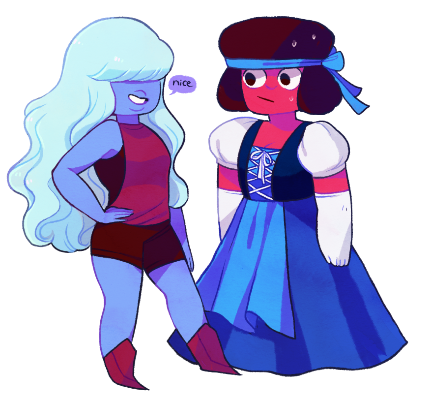 Ruby and Sapphire.