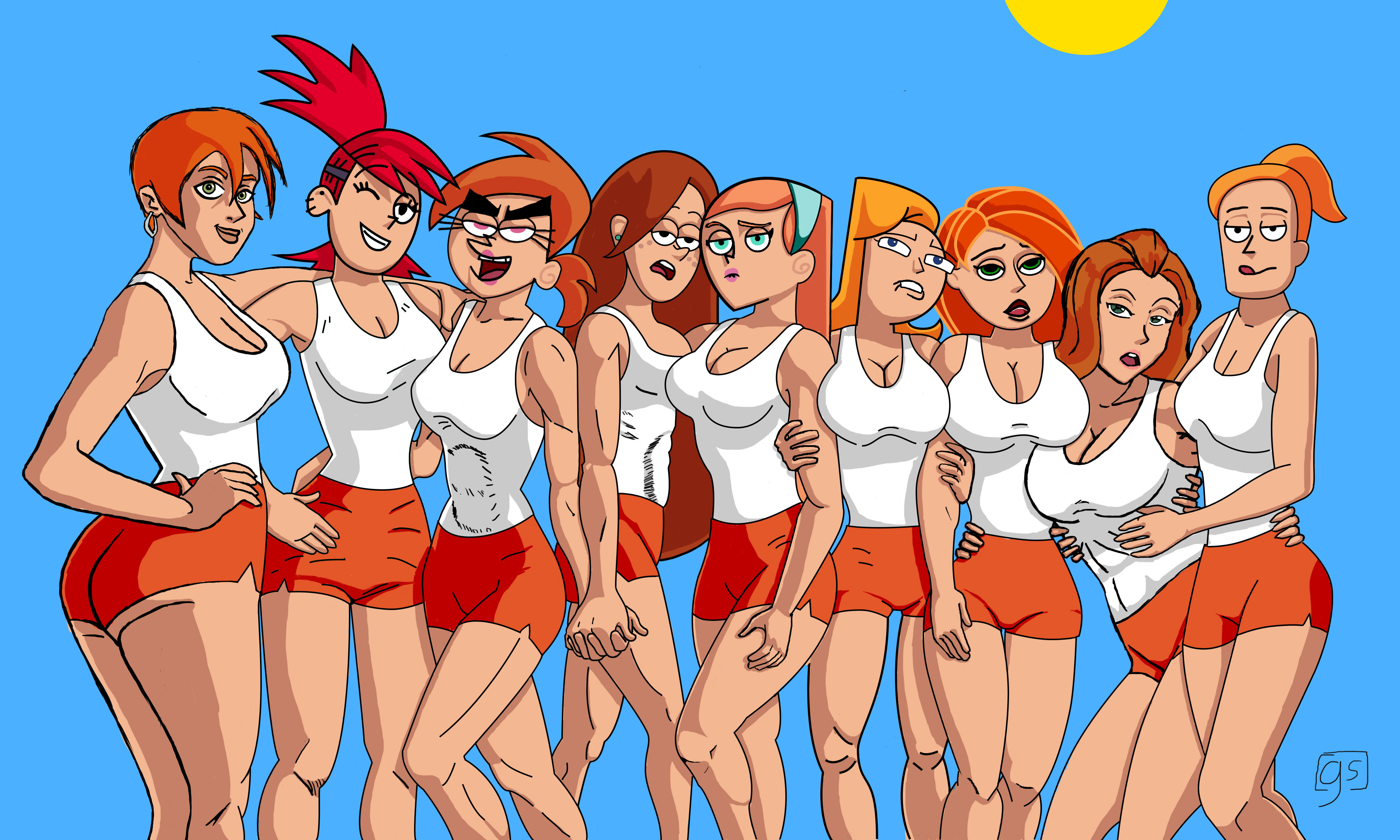 Cartoon Redheads by Glass Seagull.jpg 