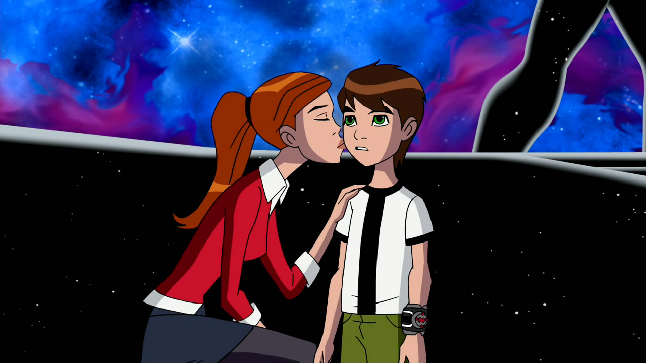 Ben and julie kiss