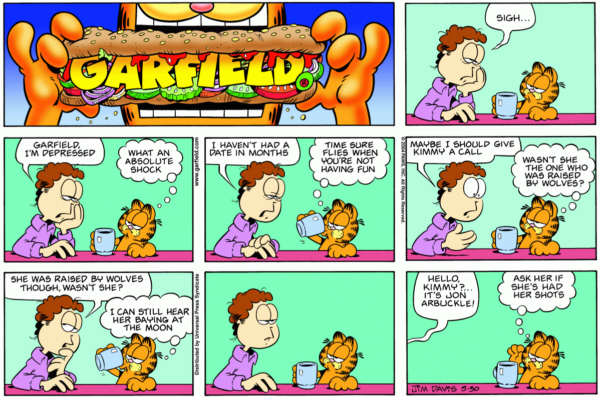 ITT: Kino Garfield strips.