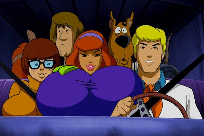 Can someone make Velma's tits as large as Daphne's, or even large...