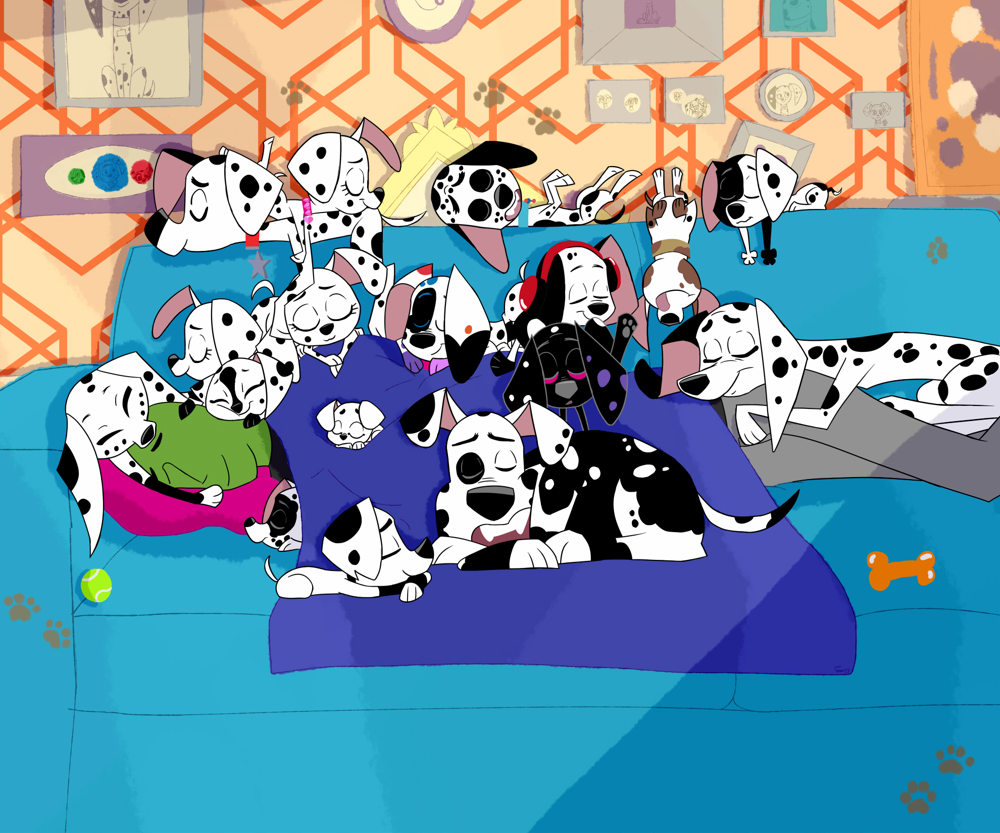 Why is the kitty allowed on /co/ but the Dalmatians have to... 