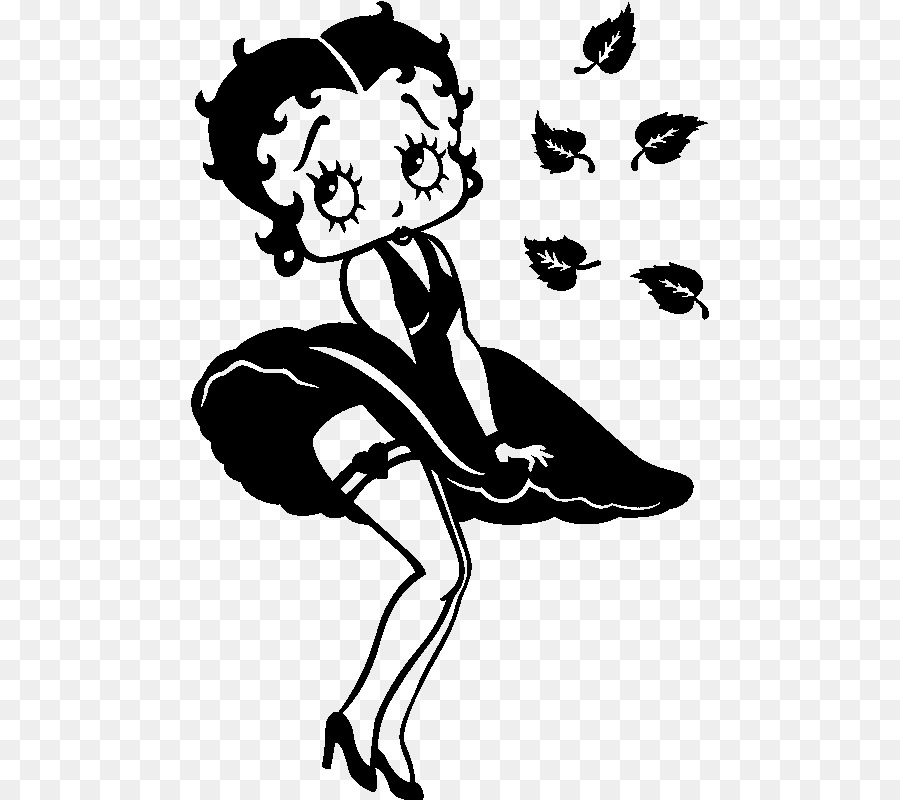 kisspng-betty-boop-silhouette-drawing-sticker-clip-art-monroe-clipart-5ae20...