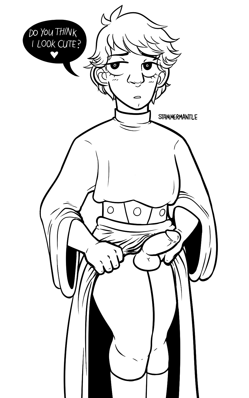 I&apos;ve drawn <b>Luke</b> in Leia&apos;s dress a few times before, so of course....