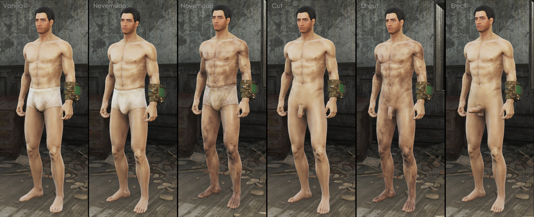 Games with males nudity List.