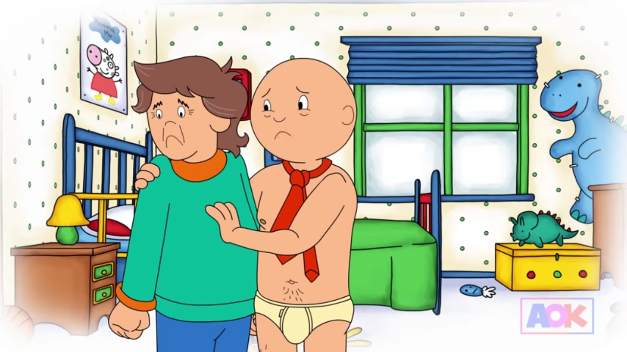 Could I request 22 year old Caillou getting begrudgingly jerked... 